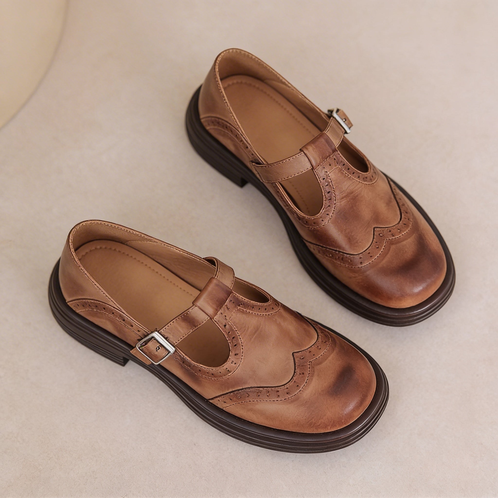 Marie | Elegantní kožené Mary Janes