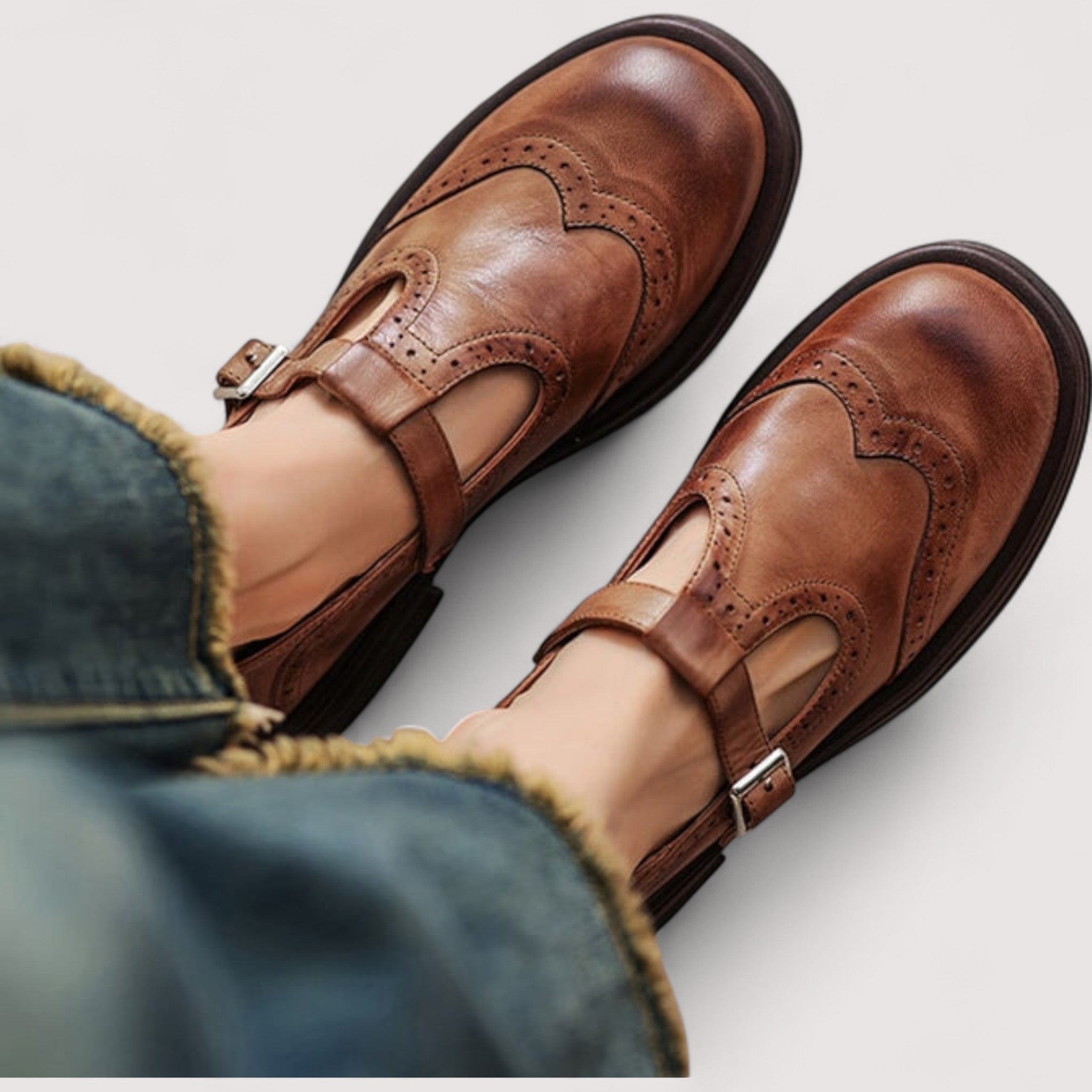 Marie | Elegantní kožené Mary Janes